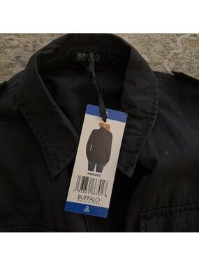 Buffalo David Bitton Black Lightweight Shirt Jacket